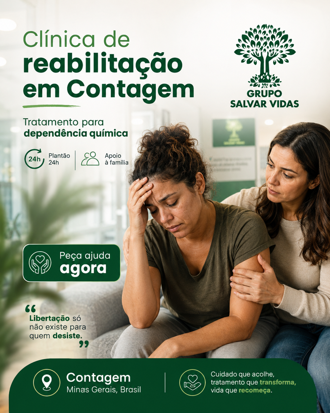 Clínica de reabilitação em Betim