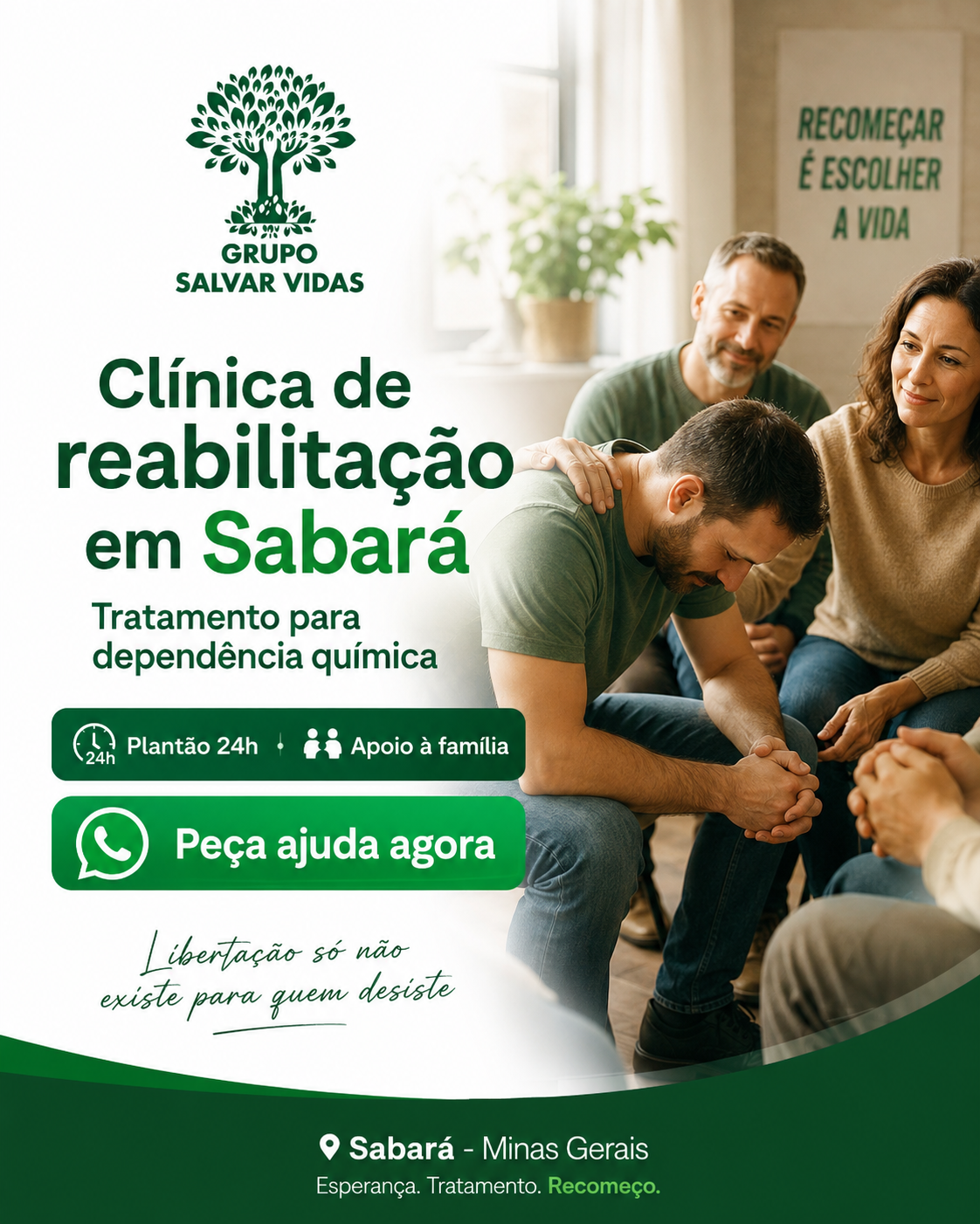Clínica de reabilitação em Ibirité