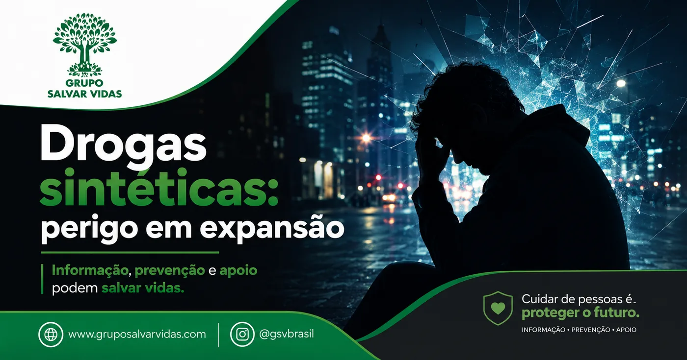 Drogas sintéticas e prevenção: apoio contra dependência química em todo o Brasil