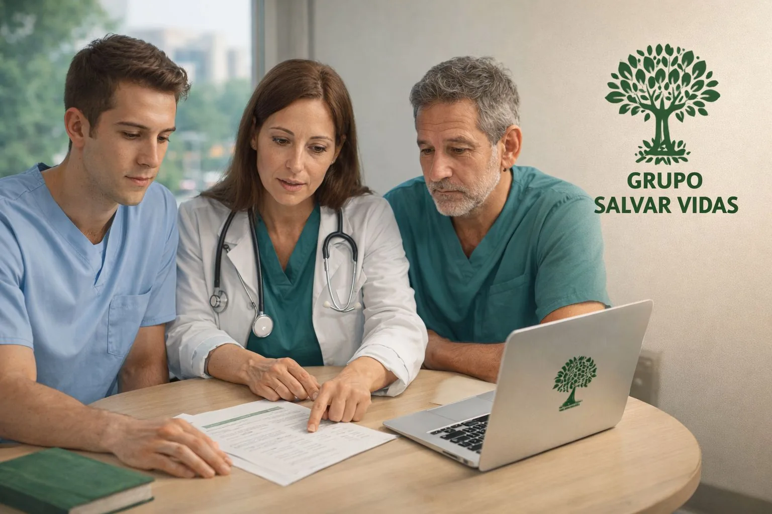 Equipe institucional em mesa de orientação e análise