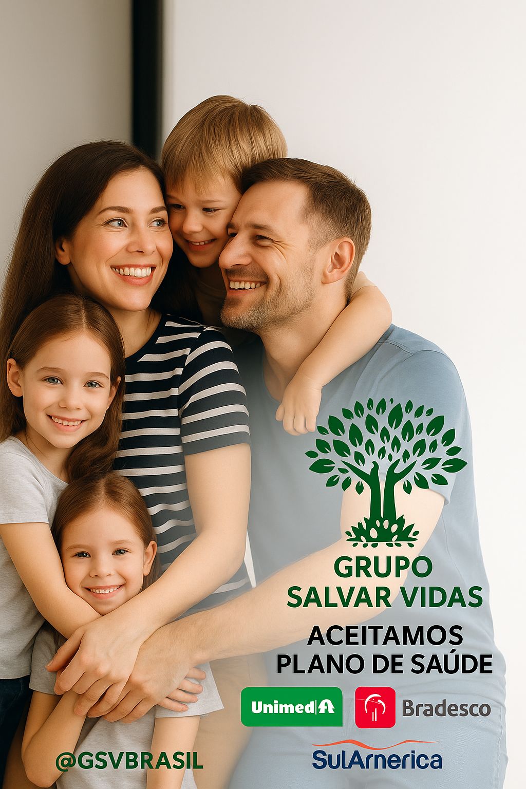 Arte do Instagram @gsvbrasil conectada ao ecossistema Grupo Salvar Vidas