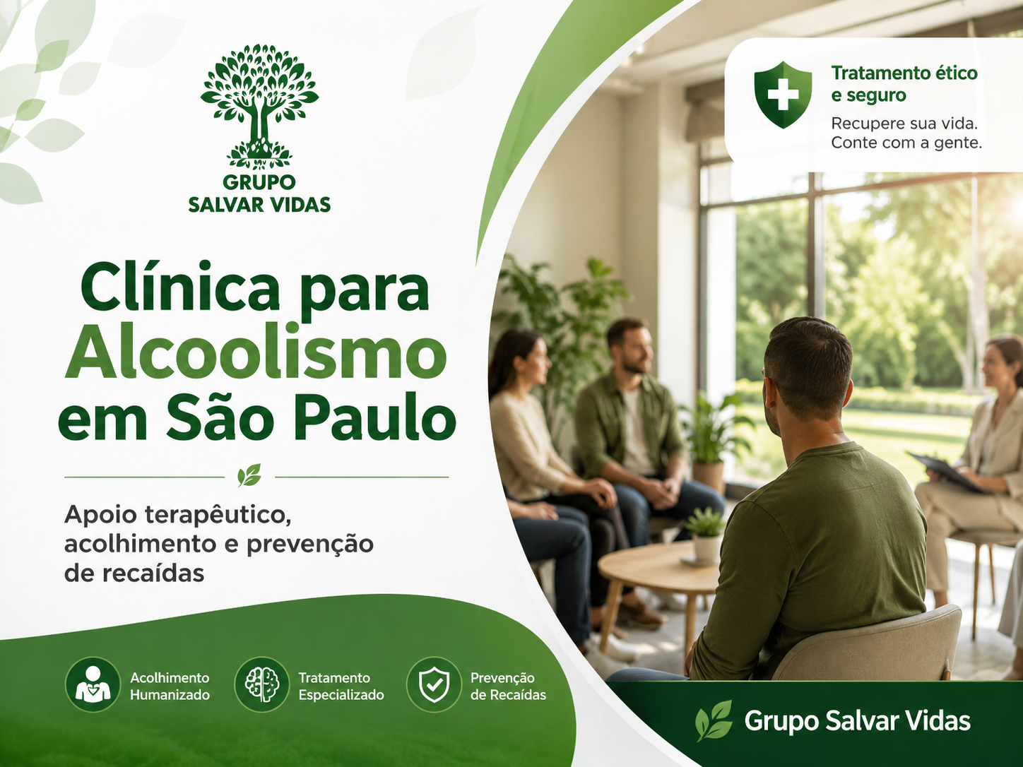 Tratamento para alcoolismo - Grupo Salvar Vidas