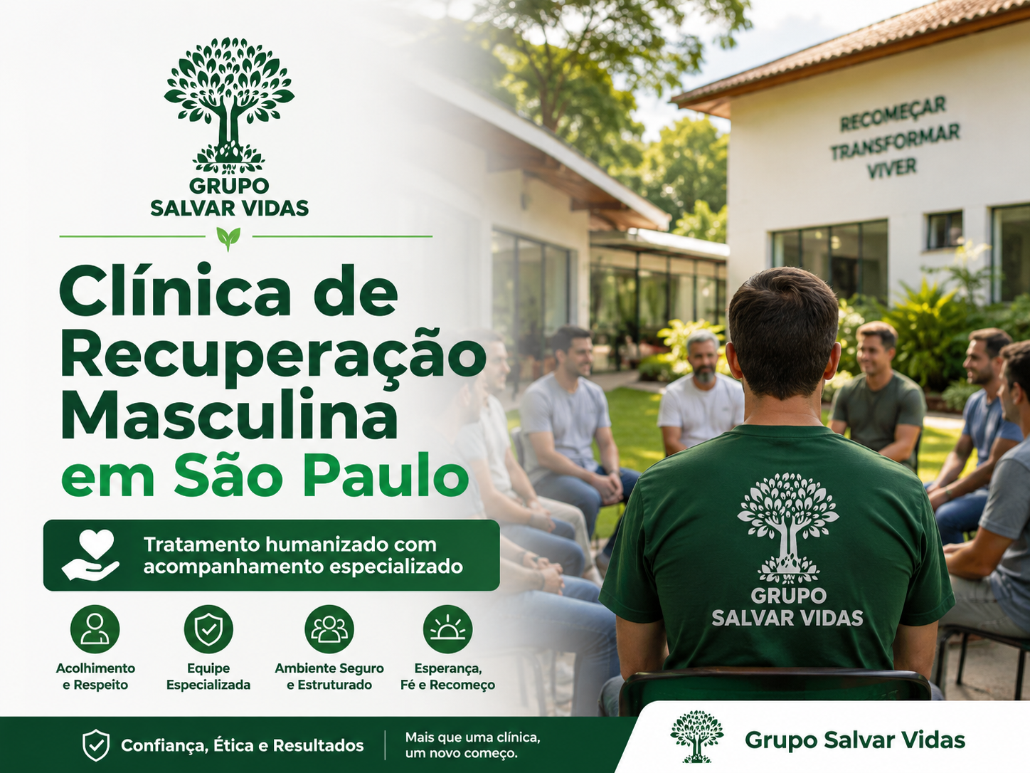 Tratamento masculino - Grupo Salvar Vidas