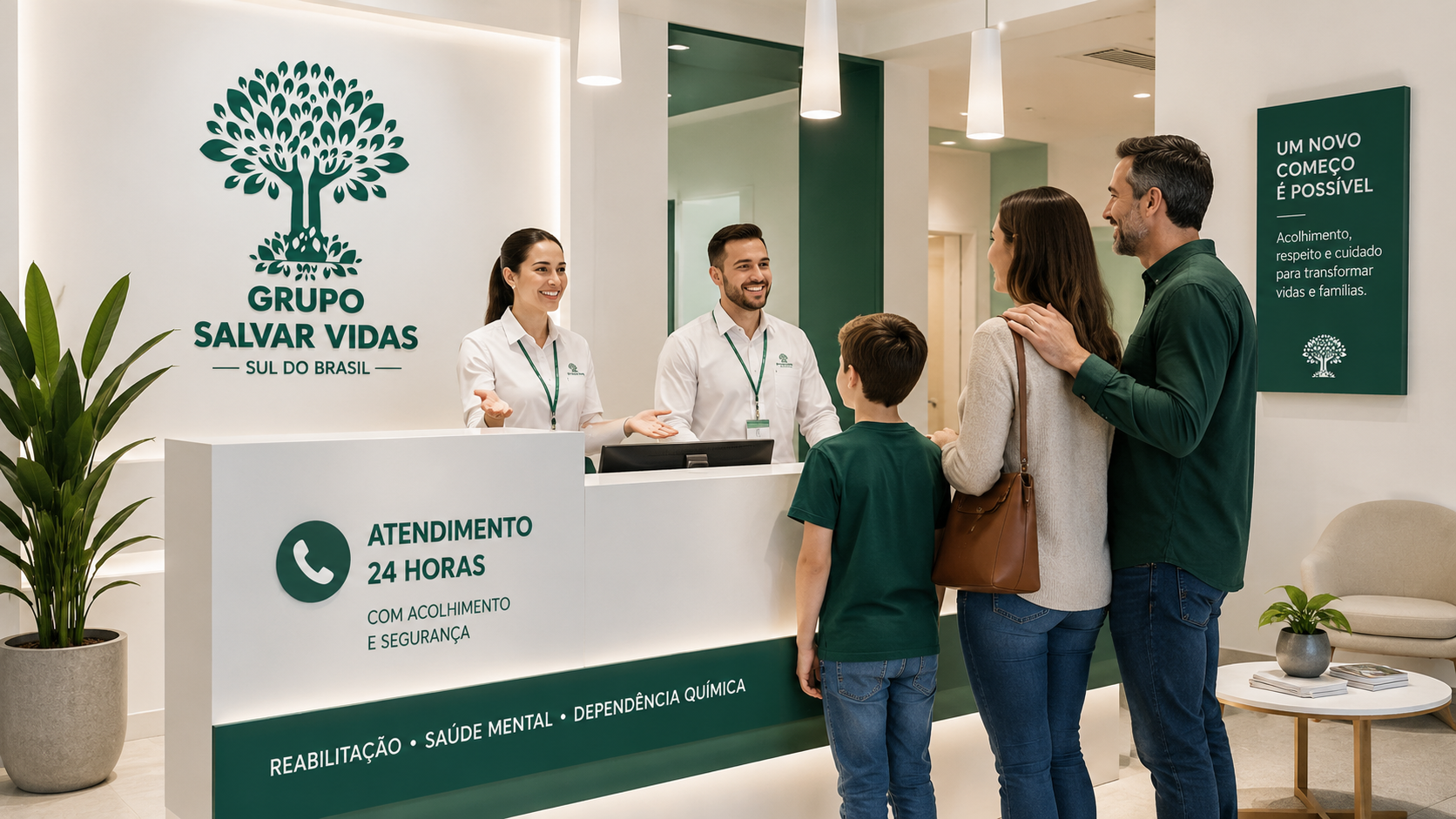 Grupo Salvar Vidas Sul do Brasil recepcao atendimento 24h sul