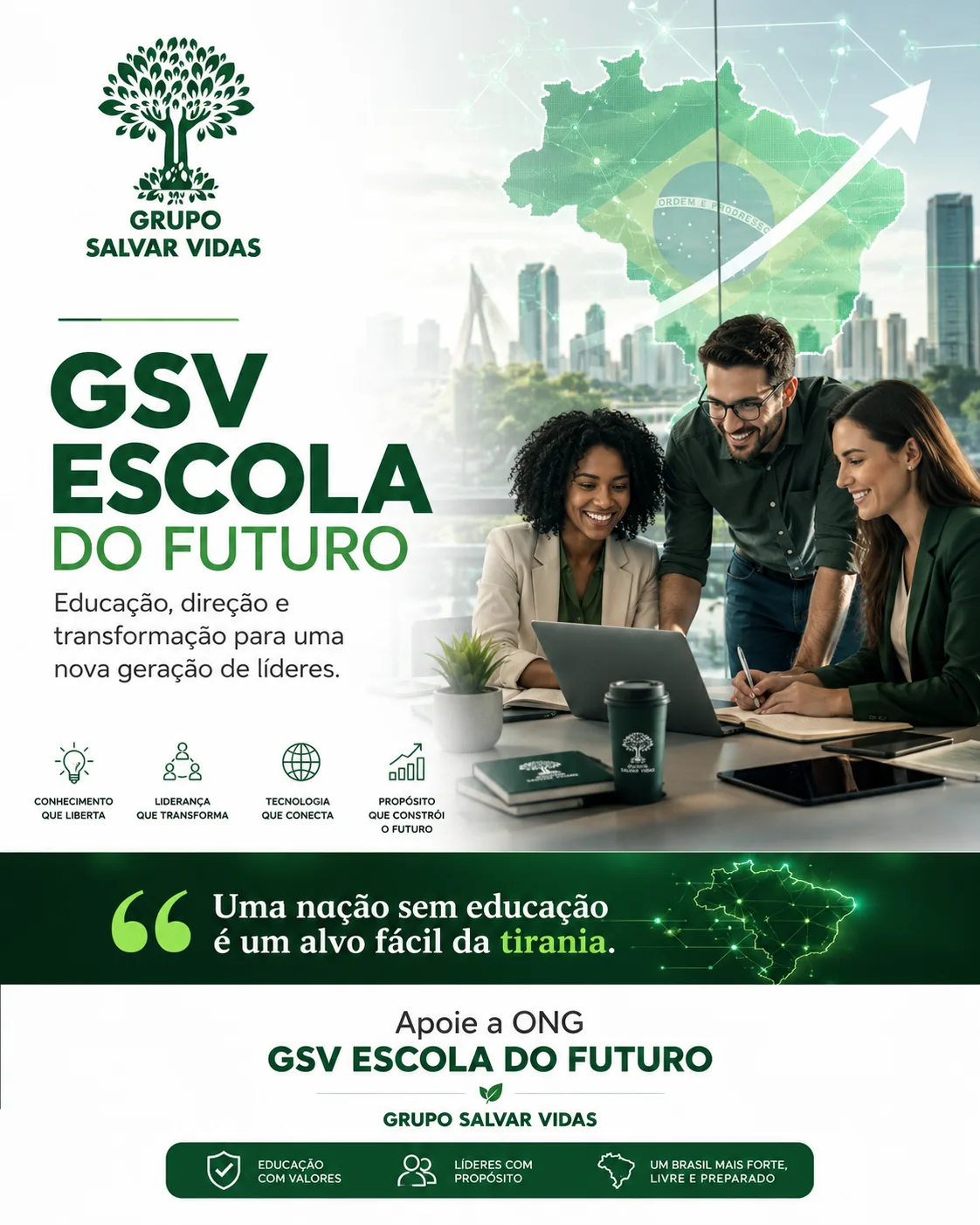 Grupo Salvar Vidas e ONG GSV Escola do Futuro