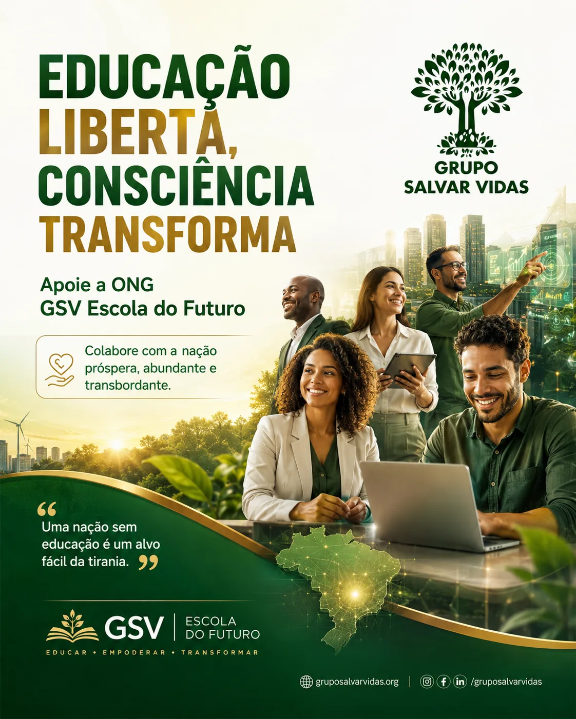 Arte institucional Grupo Salvar Vidas