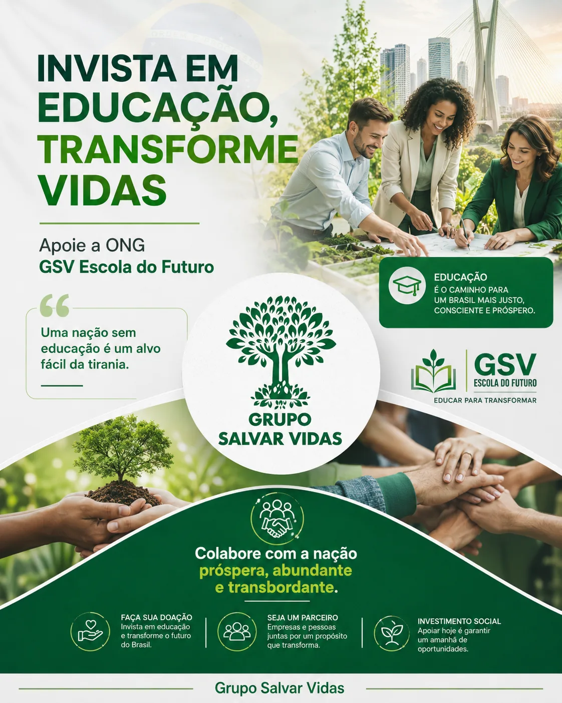 Arte institucional Grupo Salvar Vidas