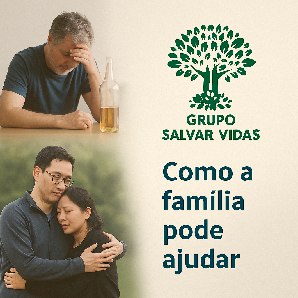amília apoiando paciente em tratamento contra dependência química com acolhimento e orientação - Grupo Salvar Vidas